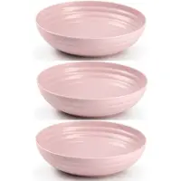 Forte Plastics Set van 6x kommetjes/schaaltjes - Dessert/ontbijt - Kunststof - D22 cm - Oudroze - Kommetjes