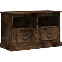 vidaXL Tv-meubel 80x35x50 cm bewerkt hout gerookt eikenkleurig