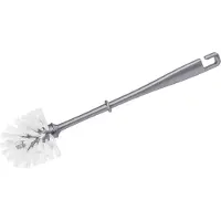 Wenko toiletborstel plastic, grijs handvat met witte kop, 8x36 cm