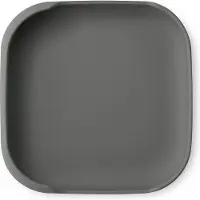 Interbaby Baby bord siliconen met zuignap - grijs - kraamcadeau