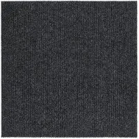 vidaXL Droogloopmat 100x100 cm antracietkleurig