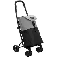 Thuiszorg Webshop Go Four Boodschappentrolley - Grijs / Zwart - 43.5 liter - by Playmarket