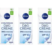 Nivea Essentials Hydraterende Dagcrème - SPF 15 - 3 x 50ml