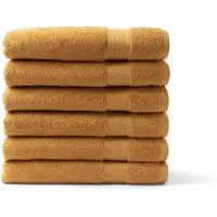 DoubleDry Handdoek Hotel Collectie - 6 stuks - 70x140 - oker geel
