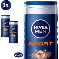 Nivea Men Sport 3in1 Douchegel - Gezicht, lichaam en haar - 2x 250ml