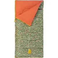 Abbey camp Kinderslaapzak 2 seizoenen - Dekenmodel - Groen - 140x70cm - Warm & Comfortabel - Koppelbaar