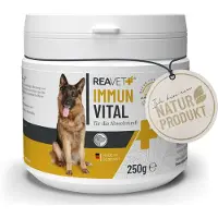 ReaVET - Immuun Vitaal voor Honden - Natuurlijke kruidenmix - Draagt bij aan het instant houden van het algehele welbevinden - Zonder kunstmatige toevoegingen - 250g