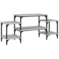 vidaXL Tv-meubel 117x35x52 cm bewerkt hout grijs sonoma eikenkleurig