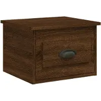 vidaXL Nachtkastje wandgemonteerd 41,5x36x28 cm bruin eikenkleurig