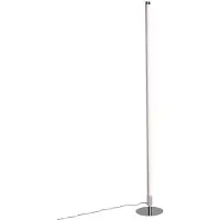 QAZQA Moderne vloerlamp LED chroom - Line-up