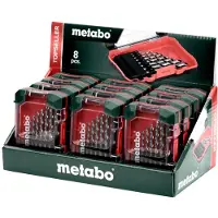 Metabo Serie - Boormachine Accessoire - Metalen Boor Set - HSS-G Staal - 8 Stuks