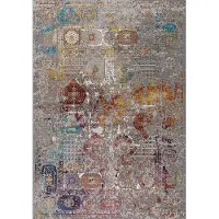 Muratap Picasso feraghan vintage vloerkleed multi / beige laagpolig-