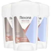 Rexona Women Maximum Protection Clean Scent anti-transpirant deodorant stick - 3 x 45 ml