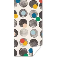 PosterMonkey Poster Kleuren - Abstract - Cirkels - Pastel - 80x160 cm