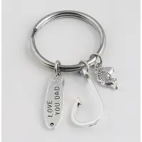 Fler | Sleutelhanger met 3 hangertjes voor vader | vaderdag | Kerst cadeau | Sinterklaas kado voor vader | Sleutelhanger