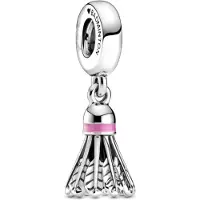 Fler | 925 Sterling Zilver Bedel | Badminton | 925 Sterling Zilver | Zirkonia | Past op populaire bedel armbanden (standaard - 3mm) | armbandbedel | Bedels Charms Beads