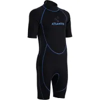 Atlantis Adventure Wetsuit - Shorty - 2mm - Heren - Zwart/Blauw - XXL