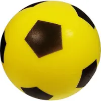 Androni Foamvoetbal 20cm Geel