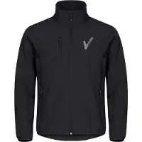 Clique Security / Beveiliging kleding - - Softshell jas Zwart inclusief Borstlogo (V-tje) en Ruglogo (SECURITY) - Maat M - VOOR PROFESSIONALS