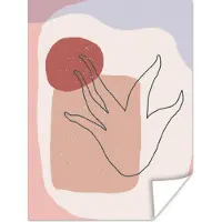 PosterMonkey Poster Boho - Abstract - Pastel - Vormen - 90x120 cm