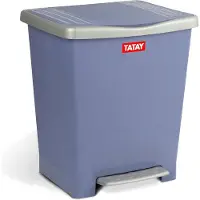 TATAY Milenium 23l Trash Can With Foot Pedal Blauw