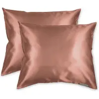 Beauty Pillow Original - Satijnen Kussenslopen - Voordeelset - Duo Pack - Terracotta - 60x70 cm