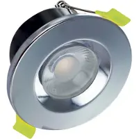 Integral LED - Inbouwspot - 8 watt - 3000K - 800 lumen - 55° lichthoek - Dimbaar - IP65 - CHROME