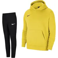 Nike Park 20 Fleece Hoodie Trainingspak Kids Geel Zwart