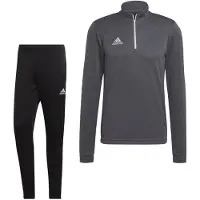 Adidas Entrada 22 Trainingspak Grijs Zwart Wit