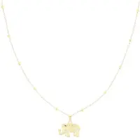 Oozoo Jewellery - goudkleurige ketting met olifant bedeltje - SN-2025
