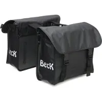 Beck Dubbele fietstas Mini Matte Black
