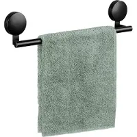 Wenko Handdoekhouder PAVIA Static-Loc, zwart,