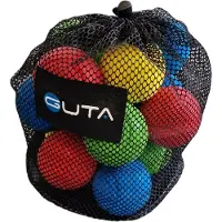 Androni Foamtennisballen 7cm Set 15 Stuks + Draagzak, 4 kleuren