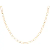 Oozoo Jewellery - rosé goudkleurige ketting met grove schakels - SN-2017
