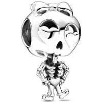 Fler | 925 Sterling Zilver Bedels | Bedel skelet | skeleton Halloween | 925 Sterling Zilver | Bedels Charms Beads | Past op populaire bedel armbanden (standaard-3mm) | armbandbedel | Skeleton charm