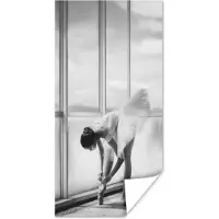 PosterMonkey Poster - Vrouw - Ballet - Ballerina - Portret - Posters zwart wit - 75x150 cm - Muurposter - Wanddecoratie