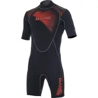 Bare 2mm Shorty - Wetsuit - Heren - XXL - Zwart/Rood