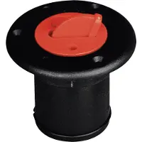 Nuova Rade Plastic dekvuldop 51mm FUEL, zwart