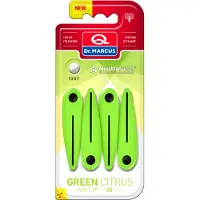 Dr. Marcus Easy Clip Green Citrus luchtverfrisser met neutrafresh technologie - Autogeurtje voor in de auto - Tot 45 dagen geurverspreiding - 4 clips voor 4 sterktes