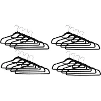 Benson Kledinghangers - 16x - kunststof - draaihaak - buigbaar - 44 cm - Klerenhangers