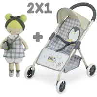 Decuevas 4 Wheel Pipo Chair Included Doll 34x50x55 Cm Goud Kinderen