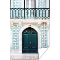 PosterMonkey Deur - Hout - Groen - Huis
