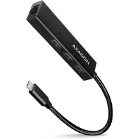 Axagon HMC-GL3A USB-hub 4 poorten USB-A, RJ45 5 GBit/s