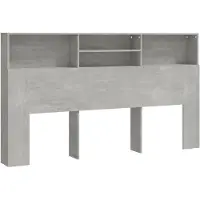 vidaXL Hoofdbordkast 180x19x103,5 cm betongrijs