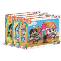 Clementoni legpuzzel 44 Cool Cats 15 stukjes