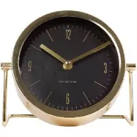 Gifts Amsterdam Van Manen- Klok Robbin - 18 X 7,5 Cm - metaal - Goud/zwart -