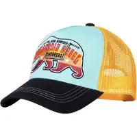 King Kerosin Californian Rebel Trucker Pet Licht Blauw Oranje Zwart