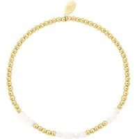Yehwang Kralen armband gecombineerd - Natuurstenen collectie Wit goud Stone
