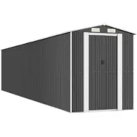 vidaXL Tuinschuur 192x938x223 cm gegalvaniseerd staal antracietkleurig