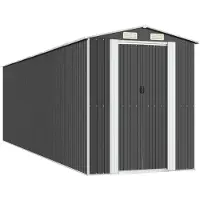 vidaXL Tuinschuur 192x689x223 cm gegalvaniseerd staal antracietkleurig